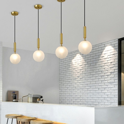 Industrial Style Hanging Pendant Lights Glass Hanging Lamp Kit for Bedroom Living Room