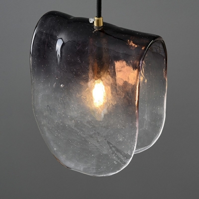 1-Light Pendant Lighting Minimalist Style  Geometry Shape Glass Suspension Light