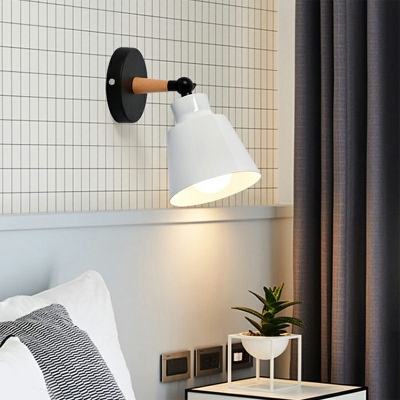 1-Light Sconce Light Fixture Modern Style Cone Shape Metal Wall Lighting Ideas