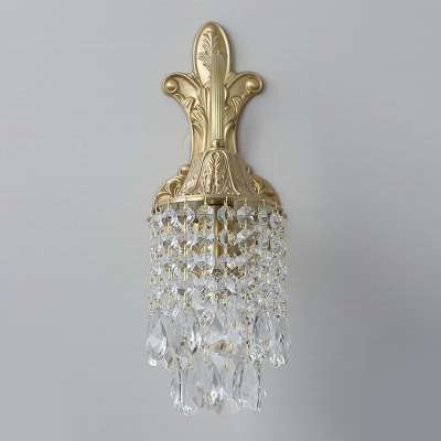 1-Light Sconce Lights Simplicity Style Waterfall Shape Metal Wall Mounted Light Fixture