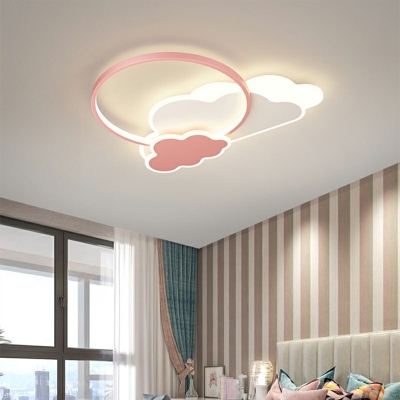 Children's Room Flush Ceiling Light 1 Light LED Ceiling Light for Bedroom