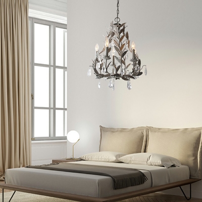 European Style Chandelier 5 Head Candle Shape Ceiling Chandelier for Living Room