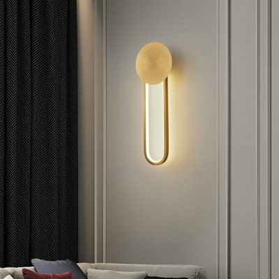 Modern Style LED Wall Sconce Light Minimalism Style Metal Acrylic Third Gear Wall Light for Living Room Bedside