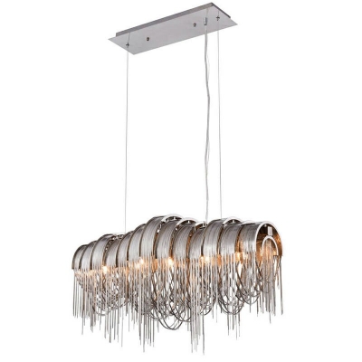 Nordic Style LED Chandelier Light Modern Style Luxury Tassel Pendant Light for Living Room
