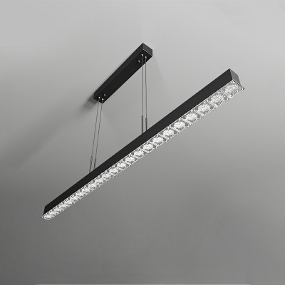 Nordic Style LED Pendant Light Modern Style Crystal Metal Third Gear Hanging Light for Dinning Room