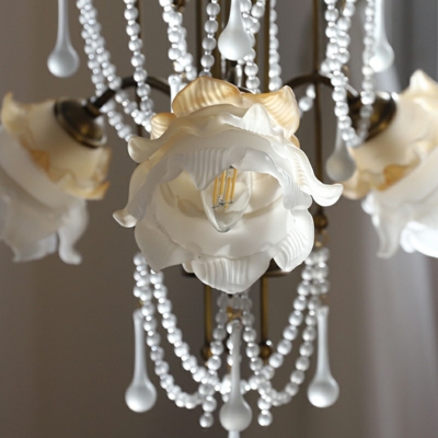 3-Light Ceiling Suspension Lamp Modernist Style Flower Shape Metal Pendant Lighting Fixtures