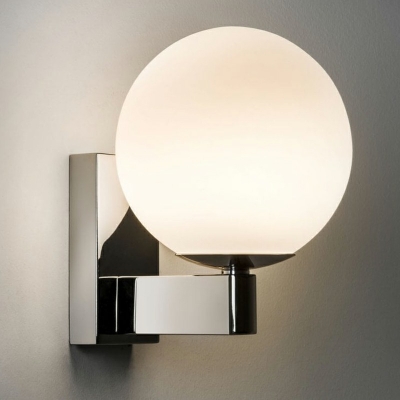 Chrome Wall Mounted Light Fixture 1 Light Modern Simplicity Sconce Lights for Living Room