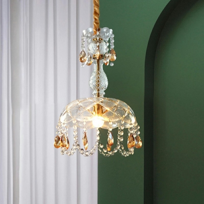1-Light Pendant Lights Contemporary Style Geometric Shape Metal Hanging Lamp Kit