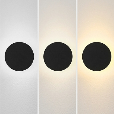 1 Light Round Shade Wall Sconce Lighting Modern Style Acrylic Led Wall Sconce for Living Room