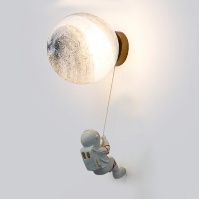 1-Light Sconce Lights Simplicity Style Globe Shape Glass Wall Mounted Light