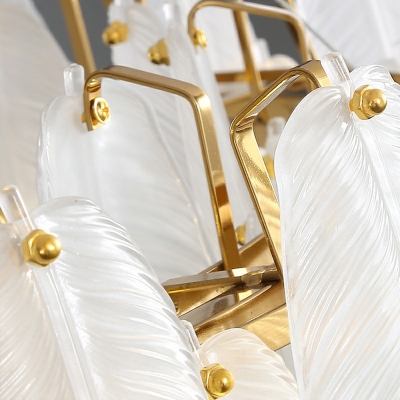 10 Lights Glass Hanging Chandelier Pendant Light Traditional Vintage Chandelier for Living Room