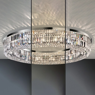 Contemporary Geometric Flush Mount Ceiling Light K9 Crystal Led Ceiling Lights