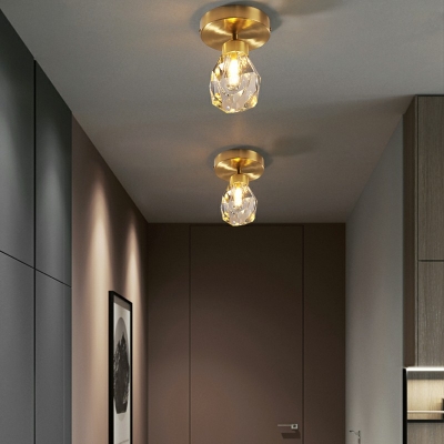 Creative Crystal Warm Decorative Ceiling Fixture for Corridor Bedroom and Hall