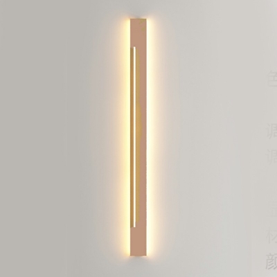 Linear LED Wall Mounted Light Fixture Contemporary Style 1 Light Wall Sconces for Living Room