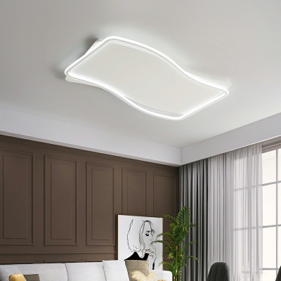 Rectangle Flush Mount Led Lights Modern Minimalist Flush Ceiling Light Fixtures for Living Room