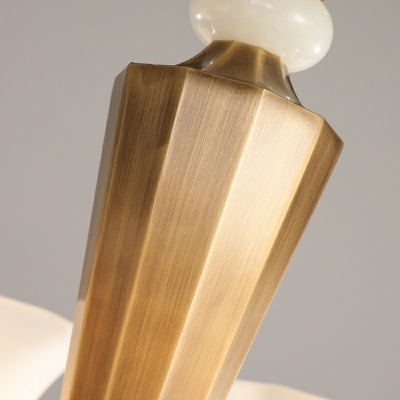 8-Light Pendant Light Fixtures Modernist Style Bell Shape Metal Chandelier Lighting