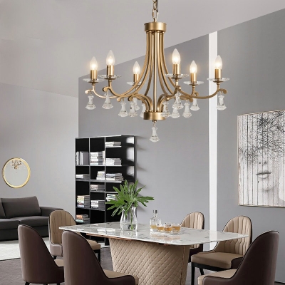 Designer Style Chandelier 6 Light Ceiling Chandelier for Bedroom Living Room Dining Room