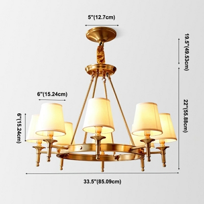 Designer Style Chandelier 8 Light Ceiling Chandelier for Bedroom Living Room Cafe