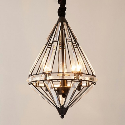 Modern Style Crystal Chandelier Light Nordic Style Metal Pendant Light for Kitchen