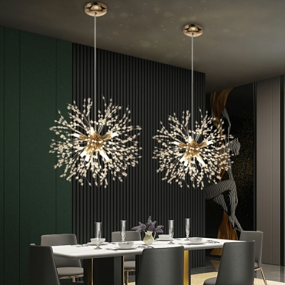 Modern Style Crystal Chandelier Light Nordic Stylel Pendant Light for Bedroom