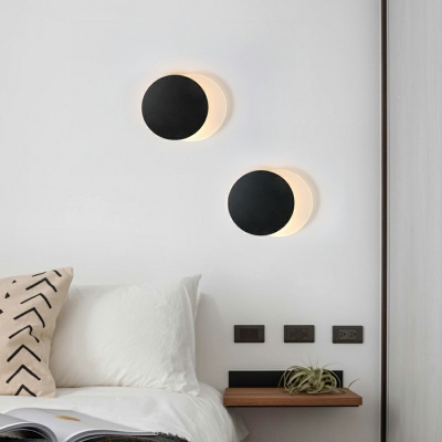 Modern Style LED Wall Sconce Light Minimalism Style Metal Acrylic Third Gear  Wall Light for Bedside