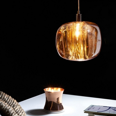 1 Light Crystal Globe Hanging Light Fixtures Modern Elegant Pendants Lighting for Dinning Room