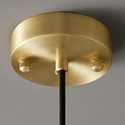 1-Light Pendant Lighting Simplicity Style Cylinder Shape Stone Suspension Light