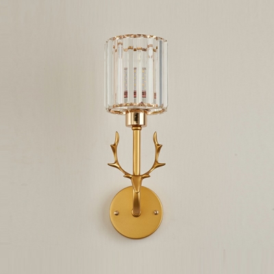 1-Light Sconce Light Modernist Style Cylinder Shape Metal Wall Lighting Ideas