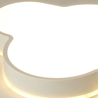 2-Light Flush Mount Led Lights ​Minimalist Style Clound Shape Metal Ceiling Lighting