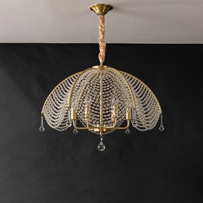 6-LightPendant Ceiling Lights Modernist Style Dome Shape Metal Chandelier Lighting