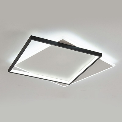Contemporary Geometrical Flush Mount Light Fixtures Metal Led Flush Ceiling Lights