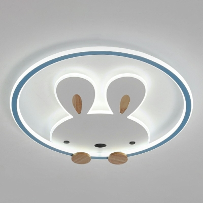 Contemporary Rabbit Flush Mount Ceiling Light Fixture Acrylic Flush Ceiling Lights