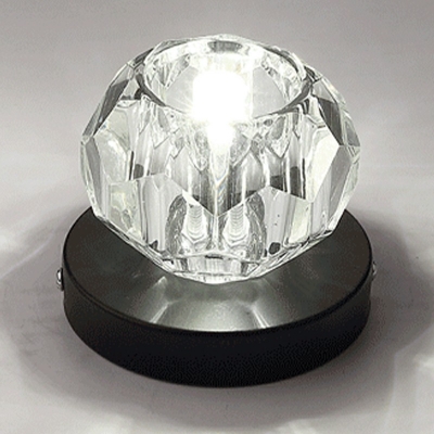 Creative Crystal Decorative Semi-Flush Mount Ceiling Fixture for Bedroom Corridor and Hall
