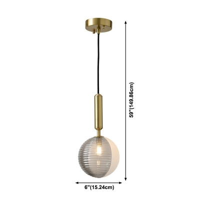 Industrial Style Hanging Pendant Lights Glass Hanging Lamp Kit for Bedroom Living Room
