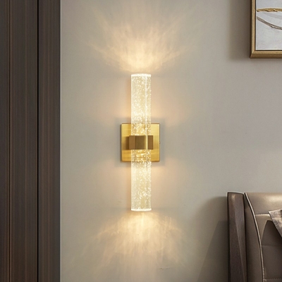 Postmodern Wall Sconce Warm Light Crystal Wall Mounted Light for Bedroom Living Room