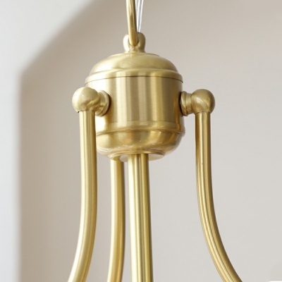 5-Light Suspension Lamp Modernist Style Bowl Shape Metal Chandelier Pendant Light
