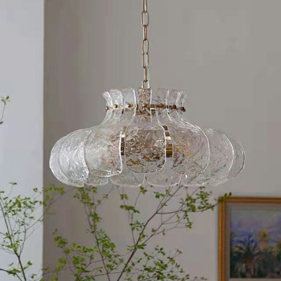 6-Light Pendant Light Fixtures ​Minimalist Style Dome Shape Metal Chandelier Lamp