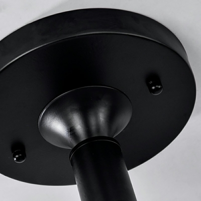 6-Light Semi Flush Mount ​Traditional Style Ball Shape Metal Ceiling Light Fixtur