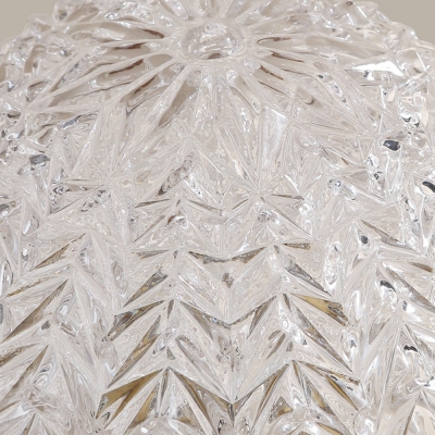 Creative Crystal Warm Decorative Semi Flush Mount for Corridor Bedroom and Hall
