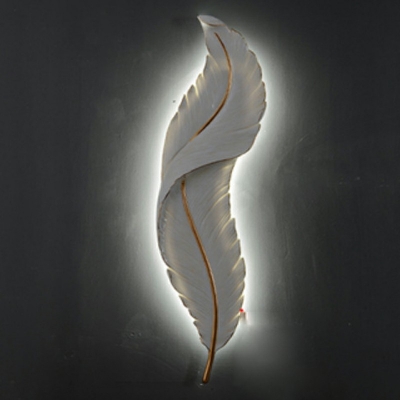Modern Creative Leaf Shape Sconce Wall Light for Sofa Background Wall and Bedroom