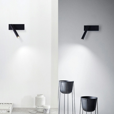 Modern LED Flush Mount Wall Sconce Adjustable 1 Light Nordic Adjustable Sconce Lights for Bedroom