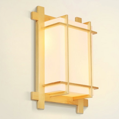 Modern Style LED Wall Sconce Light Nordic Style Wood Wall Light for Aisle Courtyard