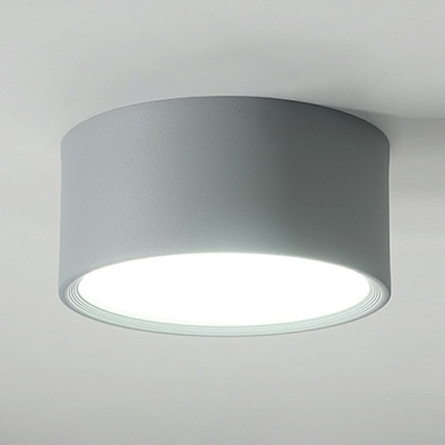 1 Light Cylinder Shade Flush Light Modern Style Acrylic Led Flush Light for Dining Room