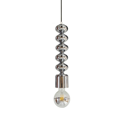 1-Light Down Lighting Pendant Minimalist Style Liner Shape Metal Hanging Ceiling Light