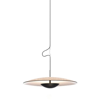 1-Light Suspension Pendant Minimalist Style Cone Shape Metal Warm Light Pendulum Lights