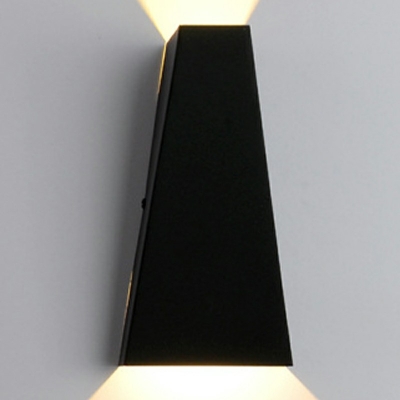 1 Light Trapezoid Shade Wall Sconce Lighting Modern Style Metal Led Wall Sconce for Living Room