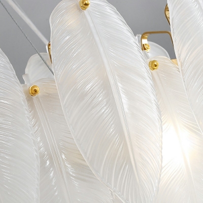 10 Lights Glass Hanging Chandelier Pendant Light Traditional Vintage Chandelier for Living Room
