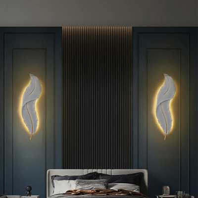 Modern Creative Leaf Shape Sconce Wall Light for Sofa Background Wall and Bedroom