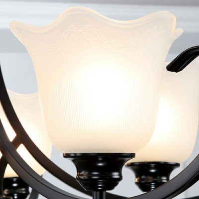 Modern Style Metal Chandelier Light Nordic Style Glass Pendant Light for Living Room Dinning Room