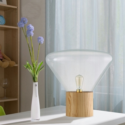Night Table Lamps Modern Glass 1 Light Nordic Style Table Lamp for Bedroom